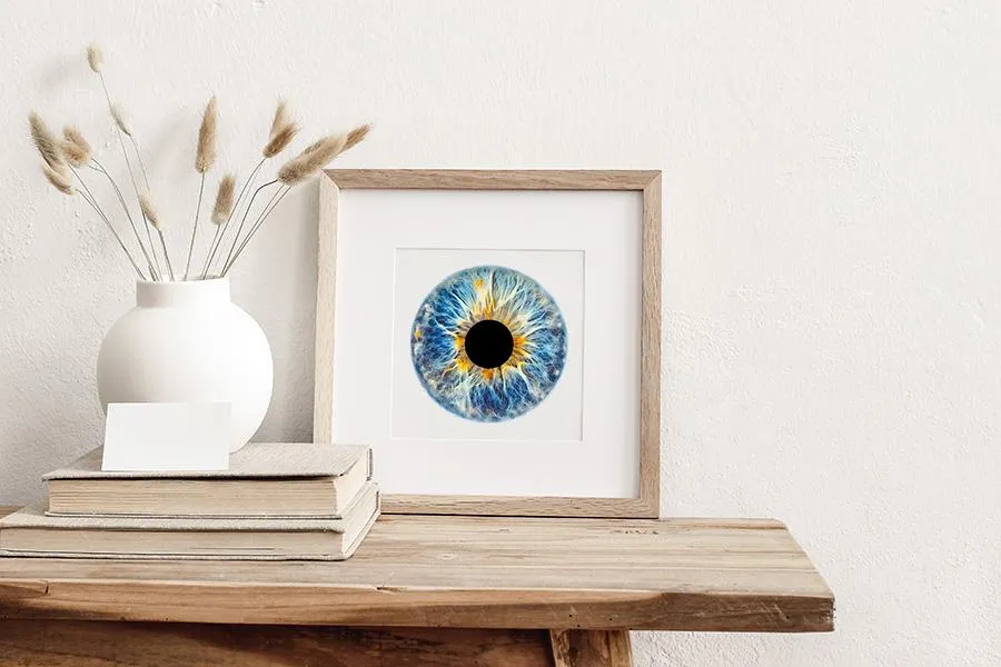 Iris Fotografie Event - Iris Foto im Bilderrahmen